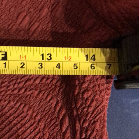 LuLa Roe Red Fit And Flare Short Sleeves Dress Size XS Embroidered Swirl Designs - Picture 11 of 12